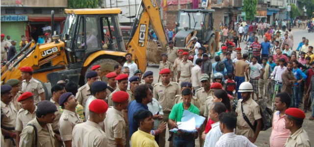 verifiable mass movement removed bhagalpur encroachment (watch video)